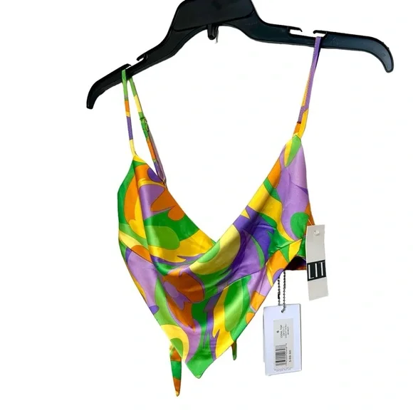 NWT Danielle Bernstein Saved by the Bell Cowl Top Sz S - Picture 5 of 16